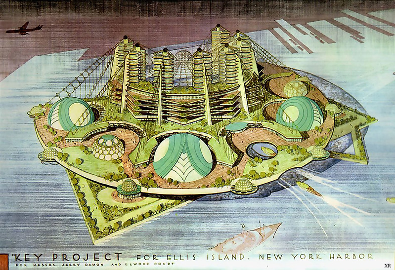 1959 ... Ellis Island development- Frank Lloyd Wright