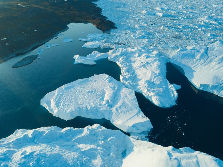 Melting glacier