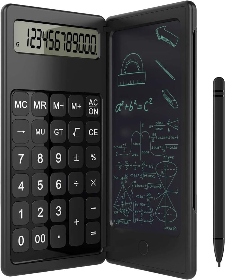 Calculator with Writing Tablet