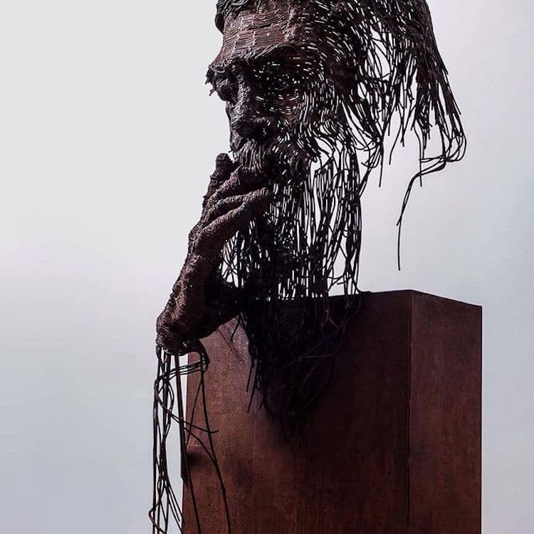 Metal Figurative Sculpture by Darius Hulea