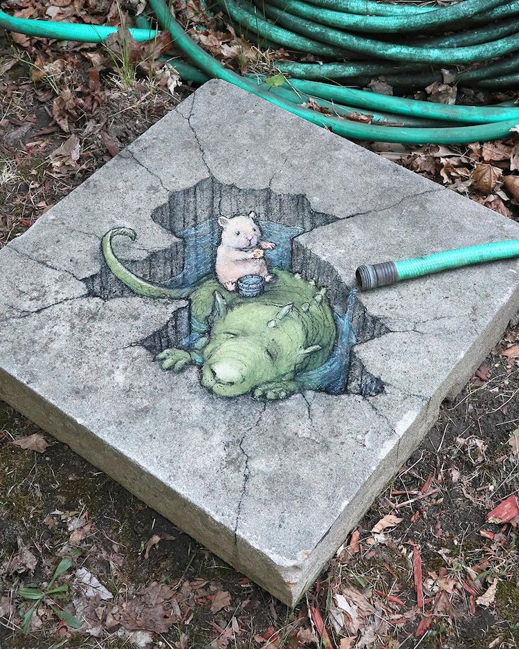 Art de rue par David Zinn