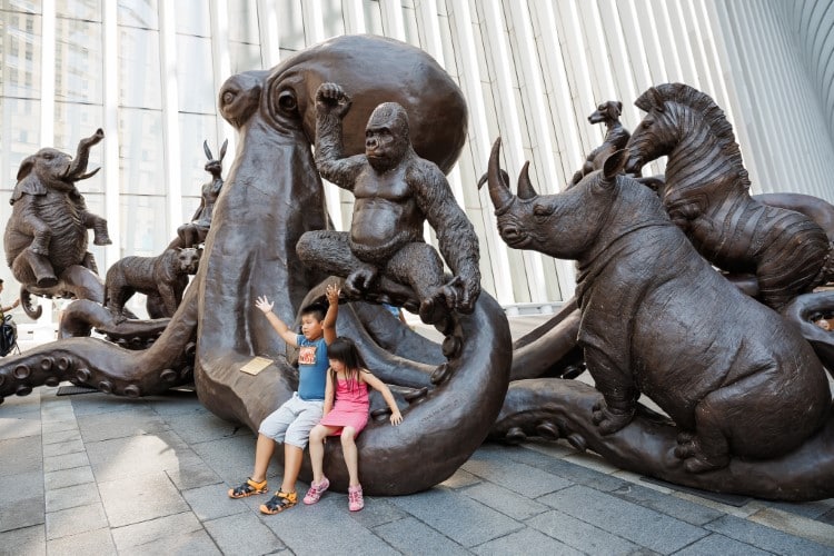 Giant Octopus at the World Trade Center by Gillie and Marc