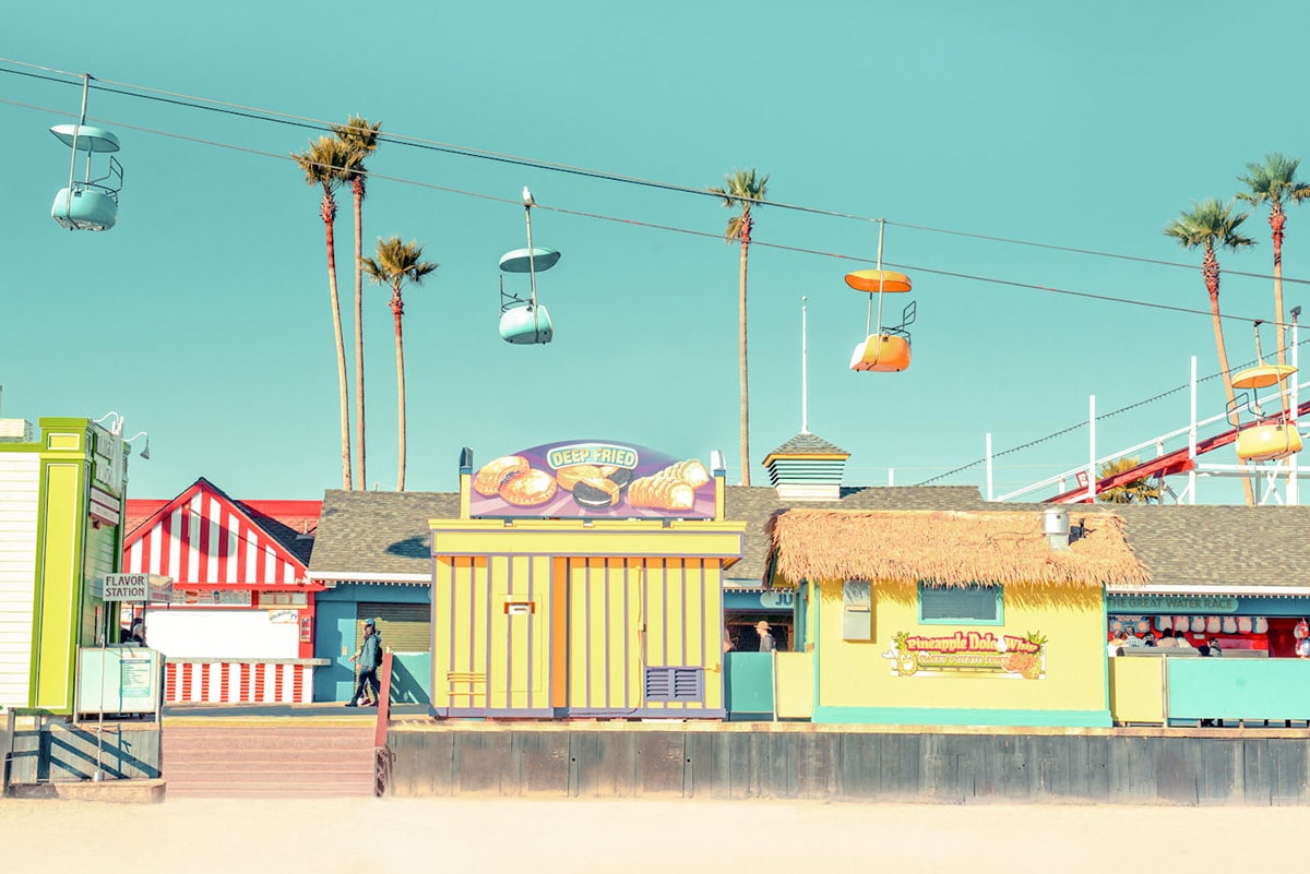 Sky Glider above Santa Cruz Boardwalk