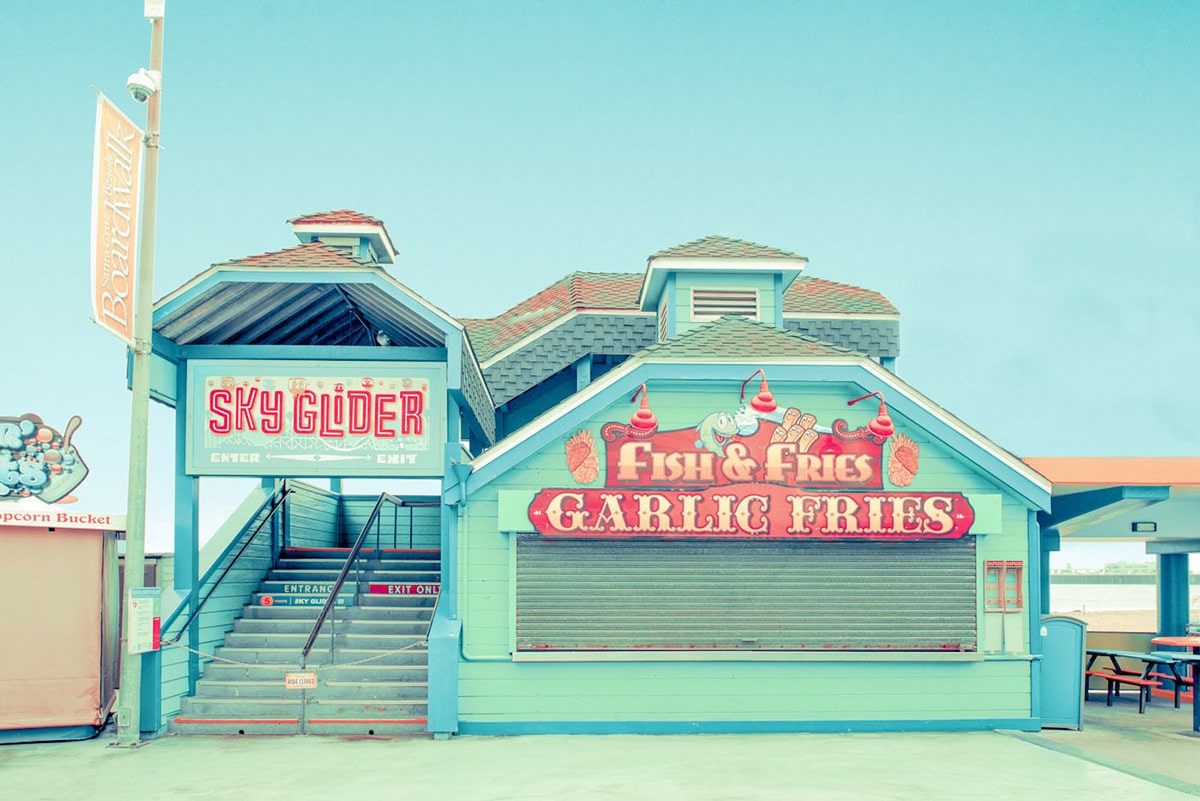 Stands in Santa Cruz Boardwalk