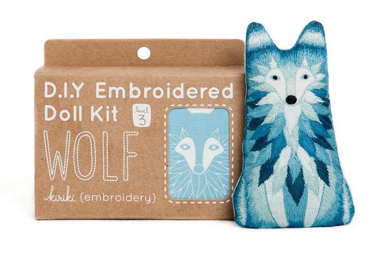 Kit de broderie loup