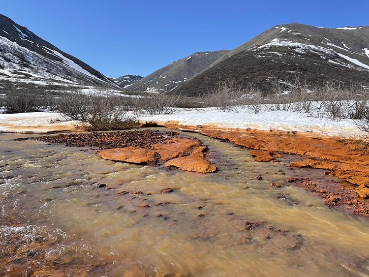 Permafrost Melting, Rivers Turn Orange