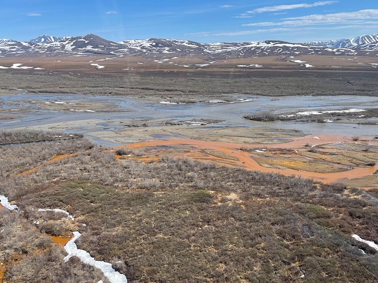 Permafrost Melting, Rivers Turn Orange