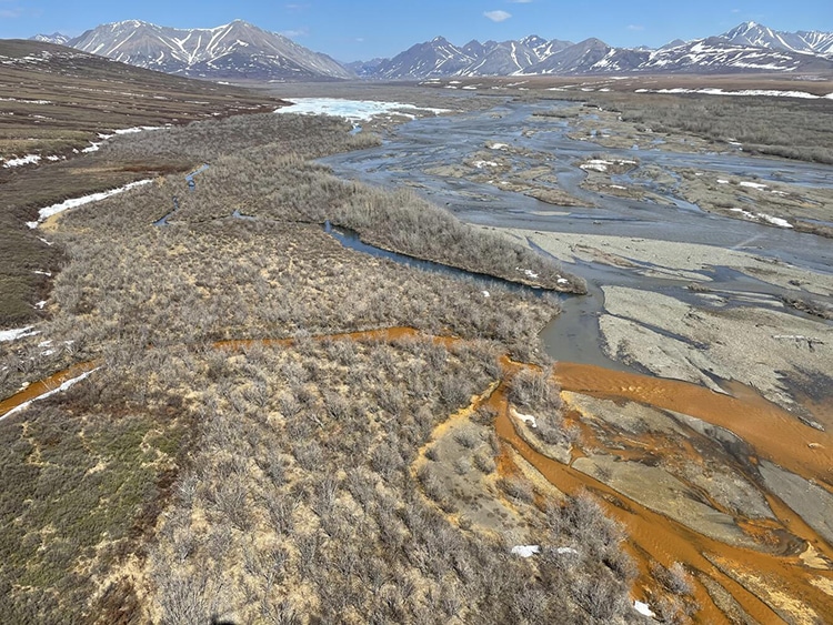 Permafrost Melting, Rivers Turn Orange