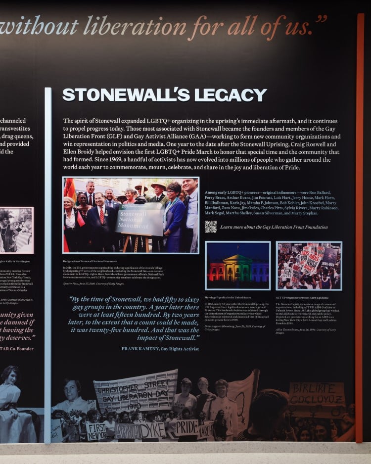 Exhibit at the Stonewall National Monument Visitor Center